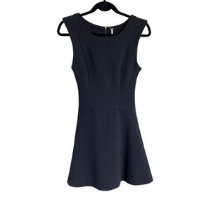 Free People Dress Womens Sz XS Black Fit & Flare Mini Sleeveless Cocktail Party